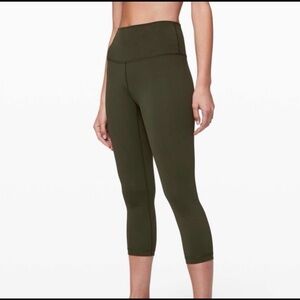 Lululemon Leggings Womens 6 Wunder Under Crop High Rise 21 Inch Workout Gym Run